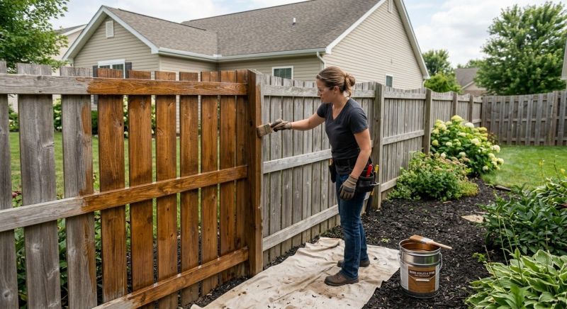 Cedar Fence Sealing in Alpharetta, GA