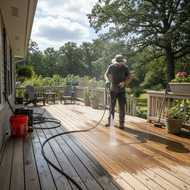 Deck Pressure Washing