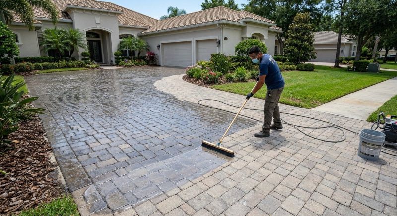 Paver Driveway Sealing in Alpharetta, GA