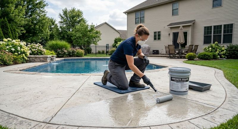 Pool Patio Sealing in Tacoma, WA